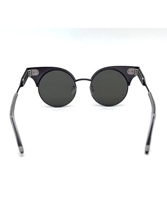 Bottega Veneta Sunglasses BV0113S 001 Charcoal Color Metal Cat Eye Frame & Lens main image 13